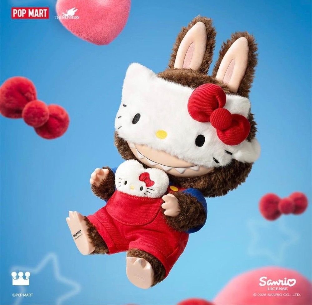 AUTHENTIC THE MONSTERS × HELLO KITTY PLUSH D TOY
