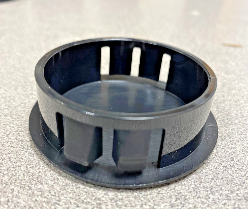 Gauge Blank w/Black Bezel, 2" Hole Plug