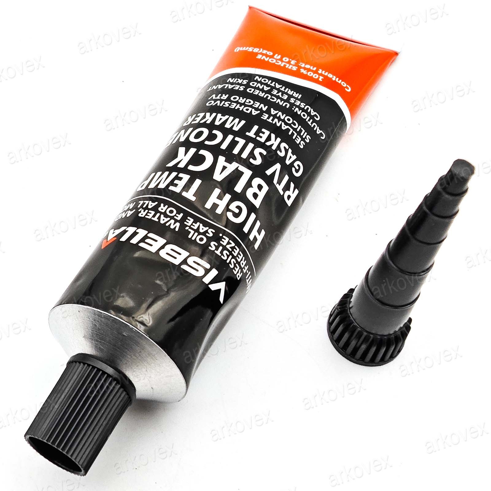 2pcs black High Temperature RTV Silicone Gasket Maker Anti Freeze &Oil Resistant