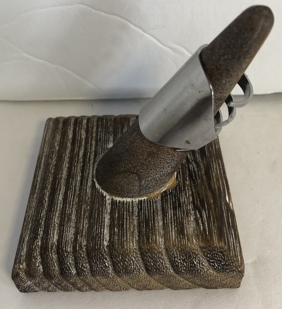 Artisan Handcrafted Fork Ring. Silver Plated Size 7