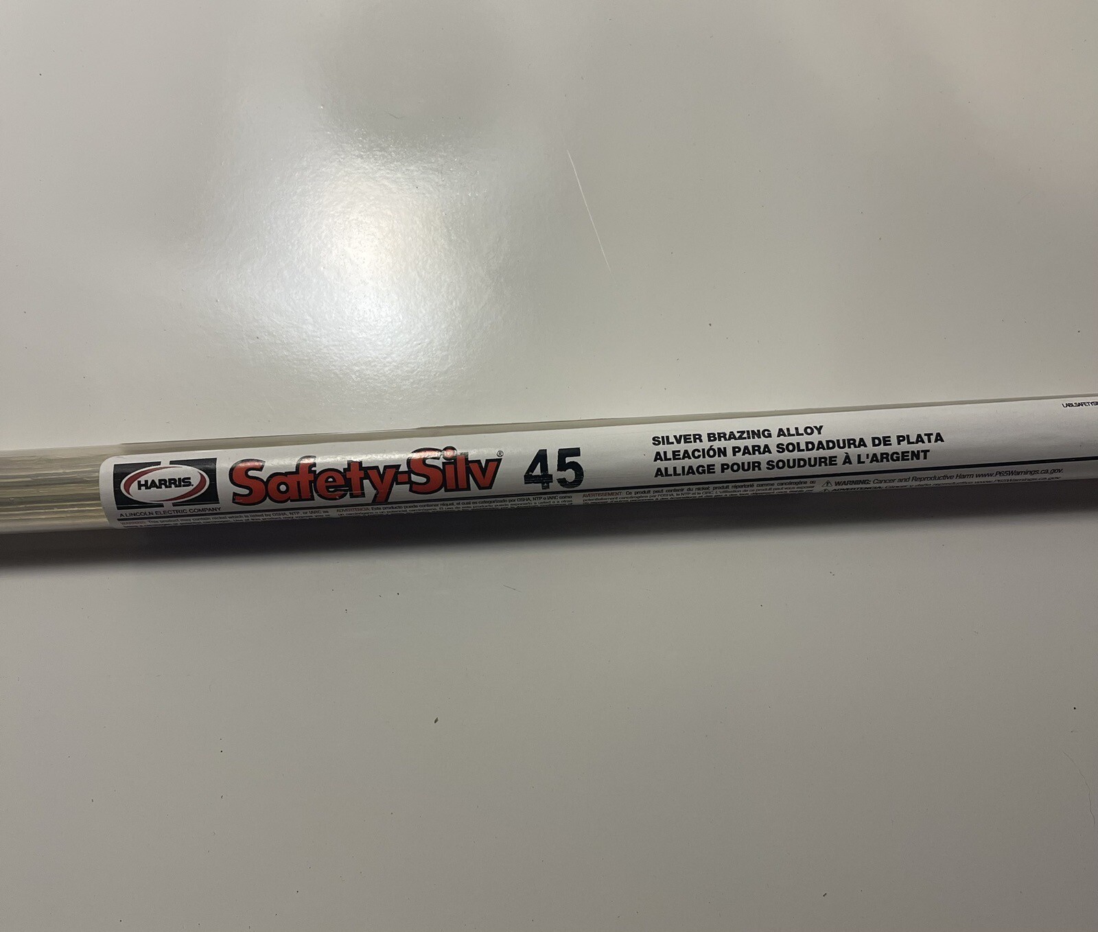 Harris Safety-Silv 45 Brazing Alloy Rod 45% Silver Solder 1/16" (12 Rods) 45318L