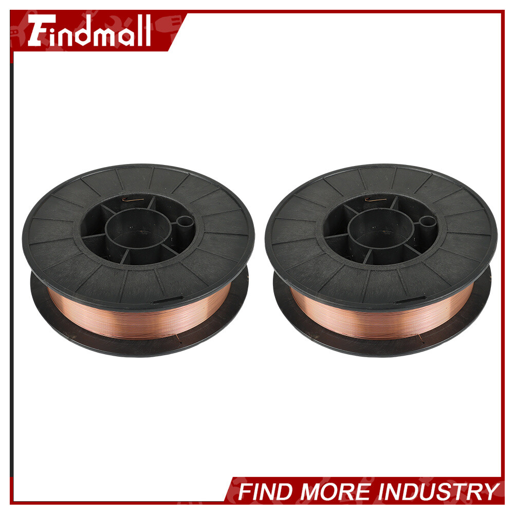 Findmall 2 Roll ER70S-6 .023" (0.6 mm) Mild Steel MIG Welding Wires (2 x 10-Lbs)