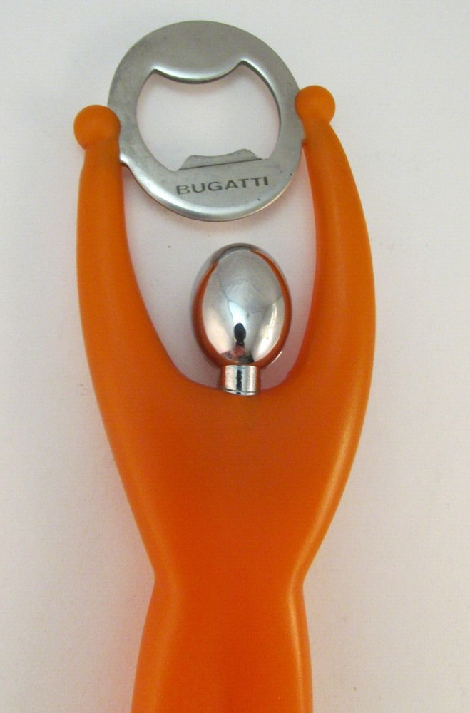 BUGATTI Orange Kitchen Bottle Opener 7 3/4"