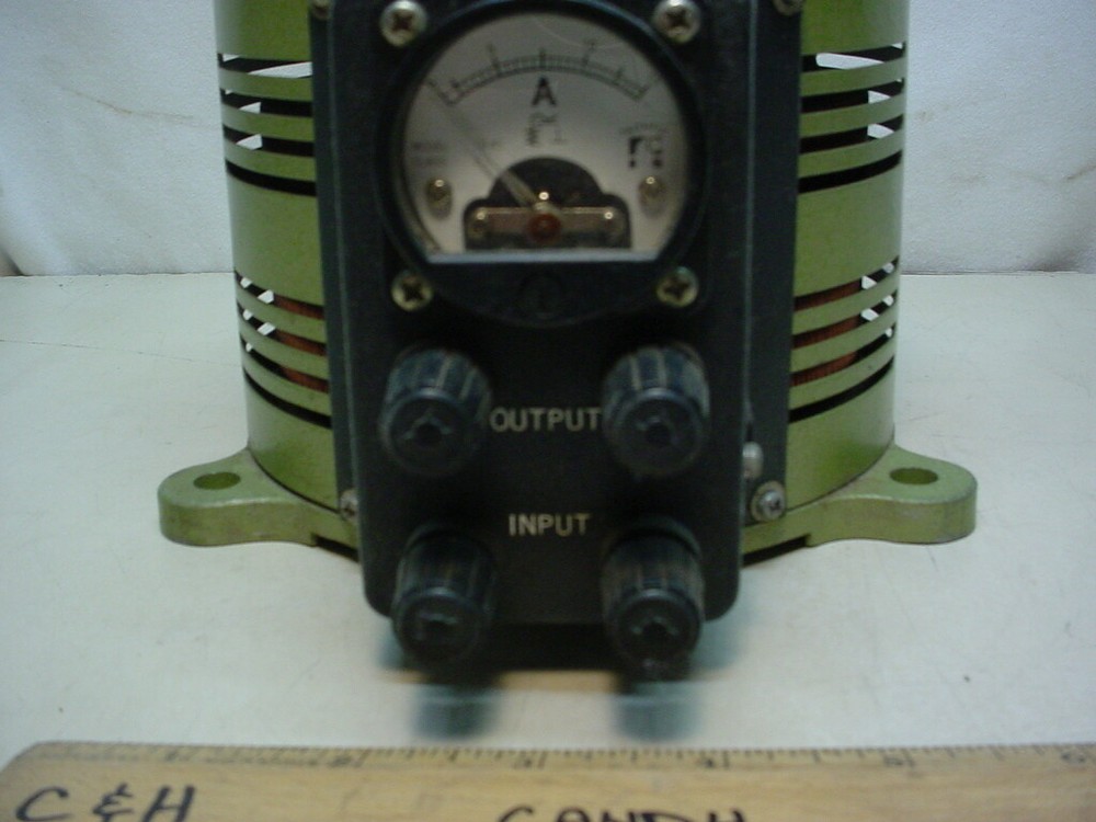 Variable transformer 0-130volt 10 amps with meter