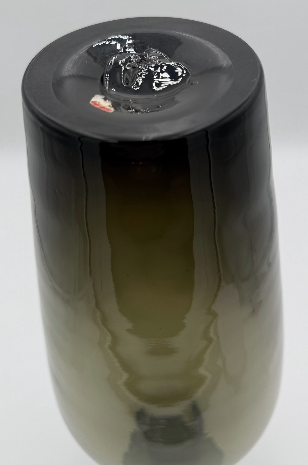 Charcoal Smoke 💨 Vintage Glass Vase 🏺 or Decanter No Stopper Gray Green 🖼️