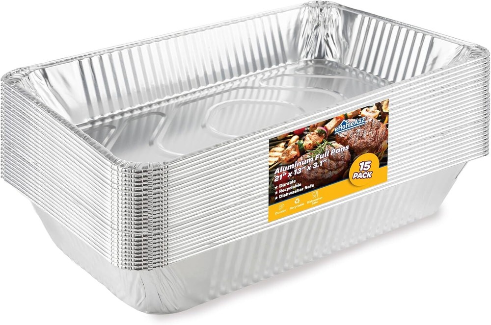 Full-size deep aluminum foil Disposable and durable large steaming pots