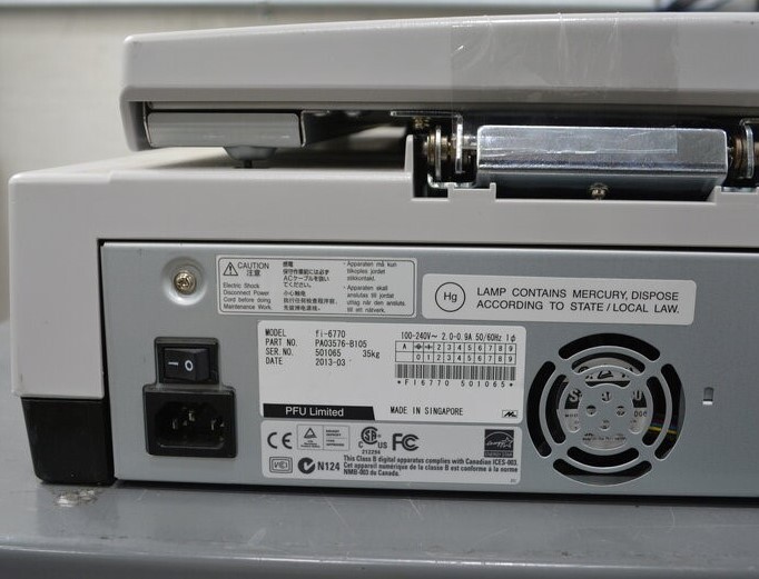 Fujitsu Fi-6770 PA03576-B105 Flatbed Image Scanner SEE NOTES