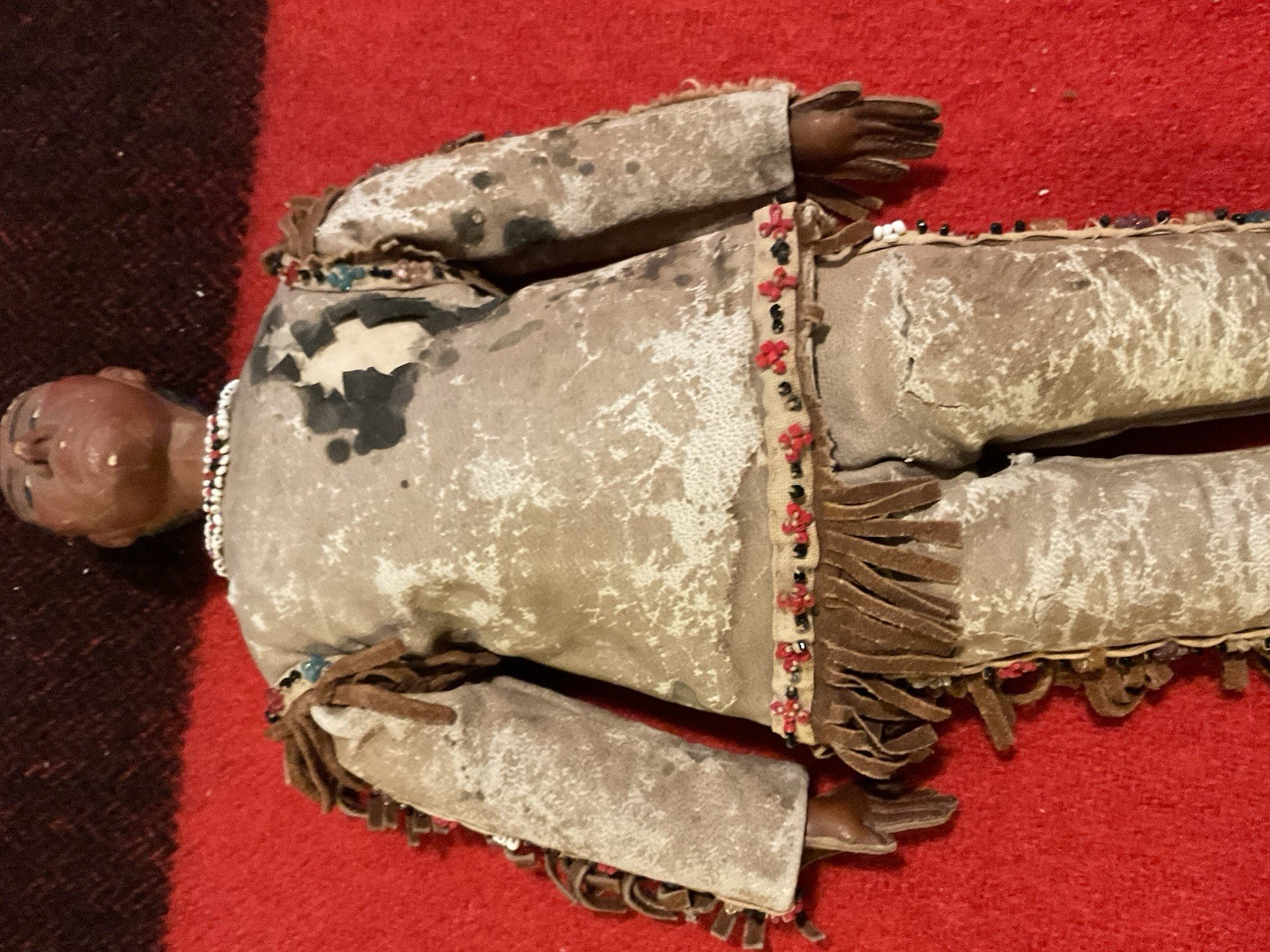 Vintage Native American Sioux Indian Lakota Buckskin Beaded Doll