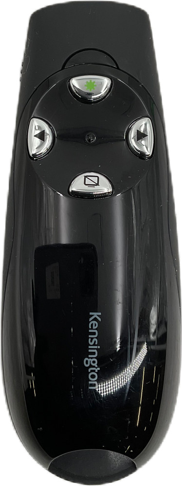 Kensington Black 4-Button Green Laser Pointer Class 2 Presentation Remote