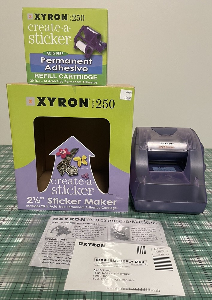 Xyron 250 Sticker Maker W/Refill