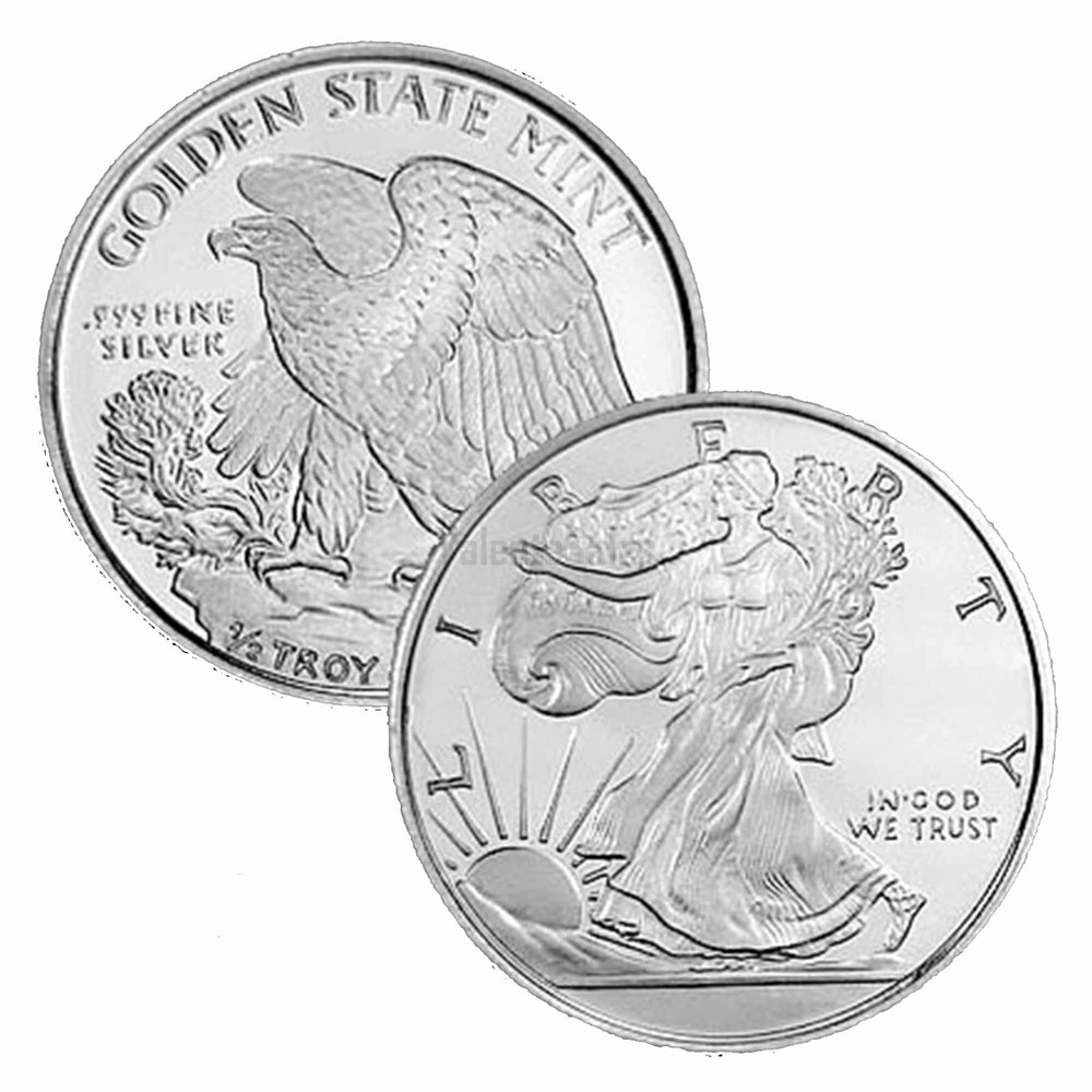 1/2 oz Walking Liberty silver Round
