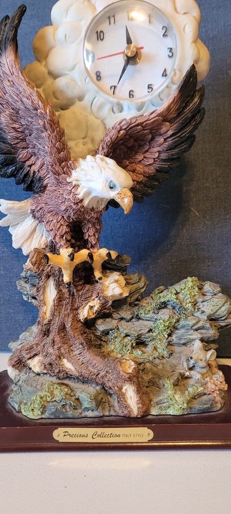 Precious Collection Eagle Clock