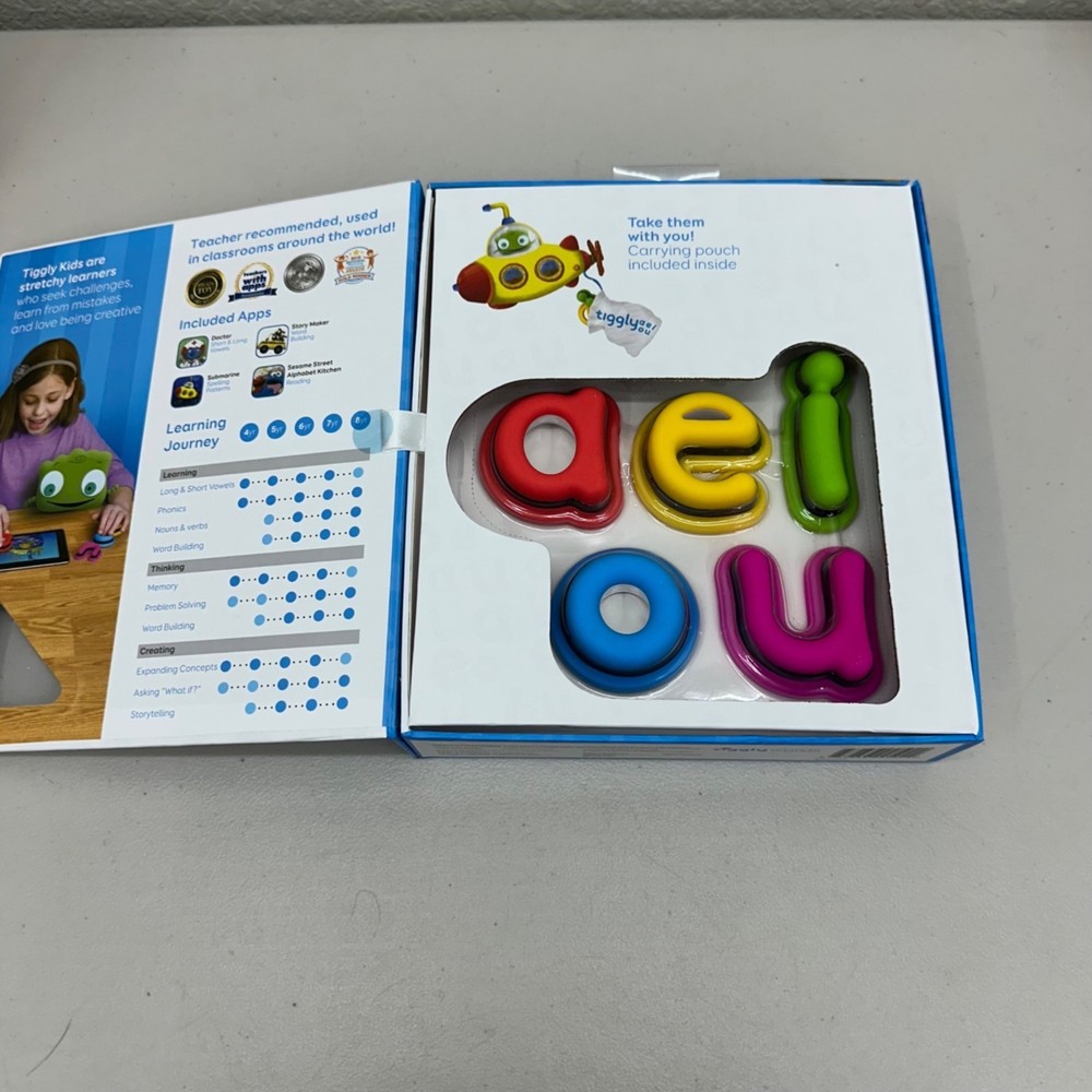 Tiggly Math Ages 3-7 Words Ages 4-8 Shapes Ages 2-5 Interactive Learning Bundle