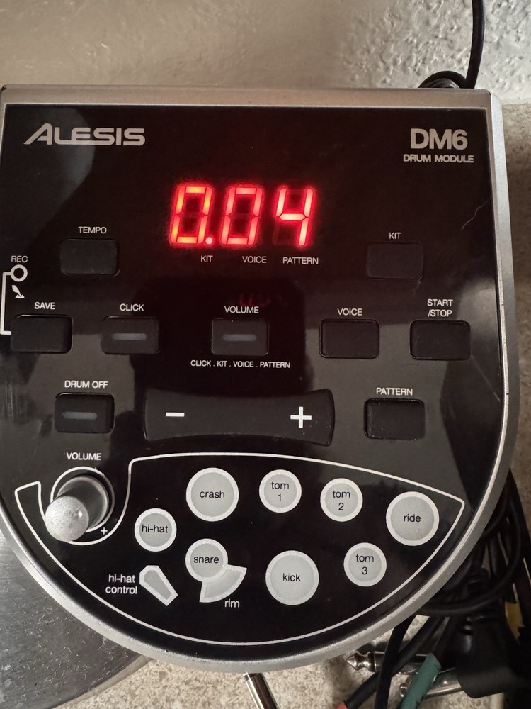 Alesis DM6 Electronic Drum Set Module with Power Supply and Cables
