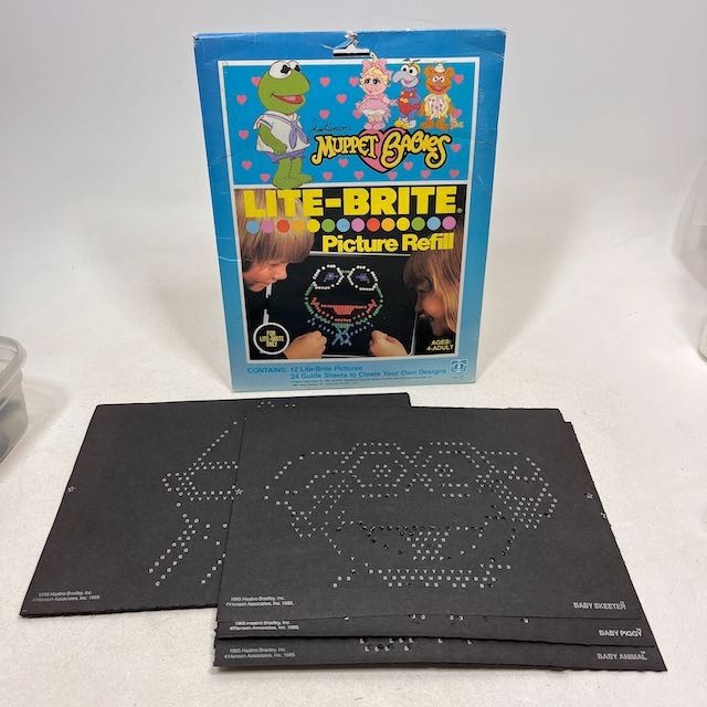 VTG 1985 HENSON’S MUPPET BABIES LITE BRITE PICTURE REFILL PACK