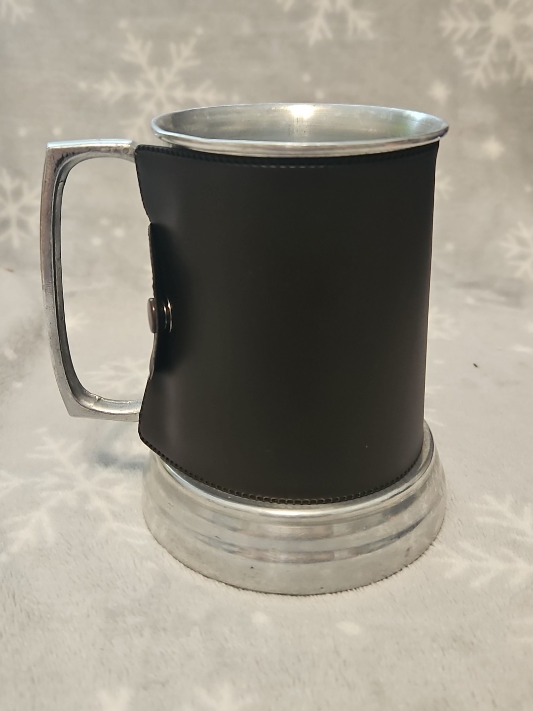 Vintage Squirt Soda Wrapped Aluminum Glass Bottom Tankard Mug