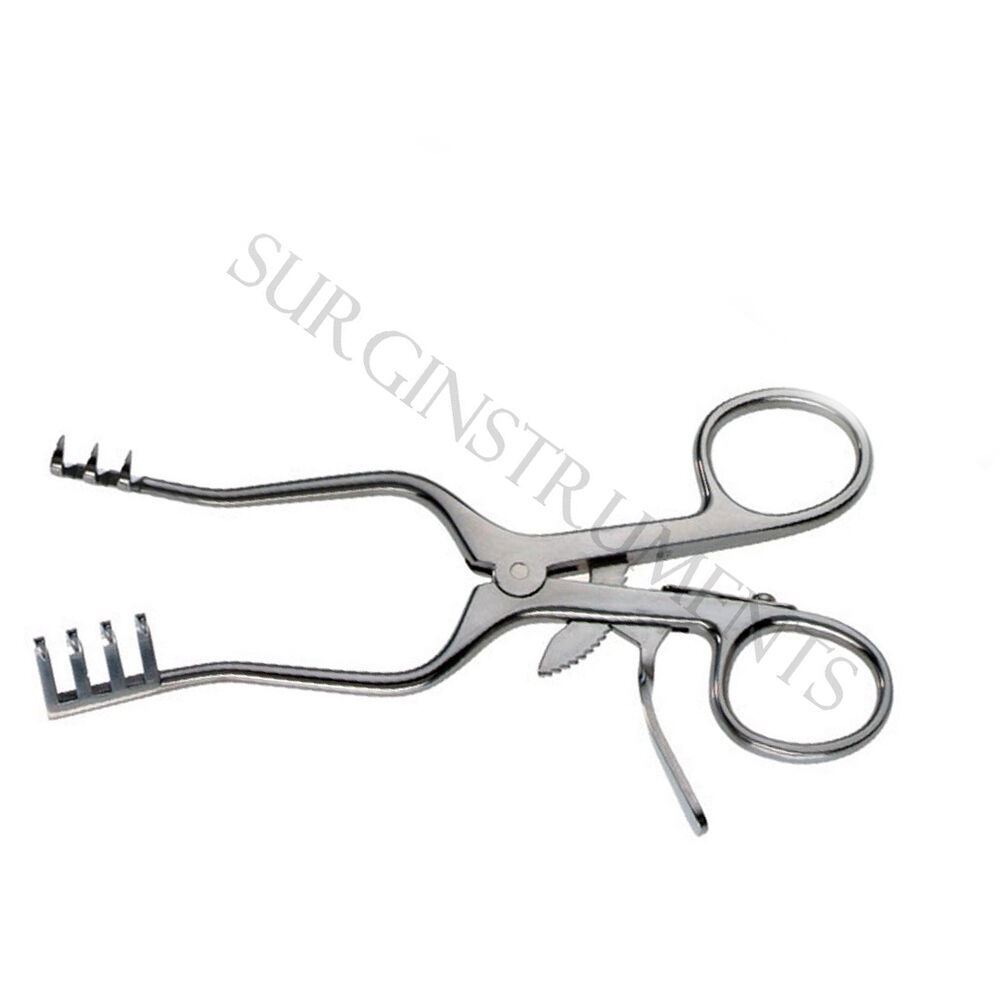 4 Assorted Weitlaner Retractor Surgical Veterinary instruments German Grade