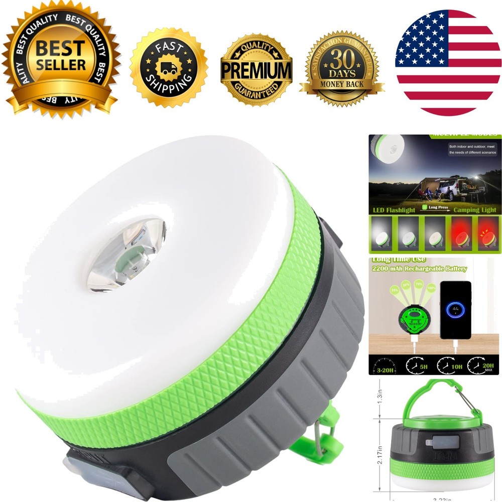 Multi-Mode Waterproof LED Lantern with Magnetic Base for Outdoor Adventures