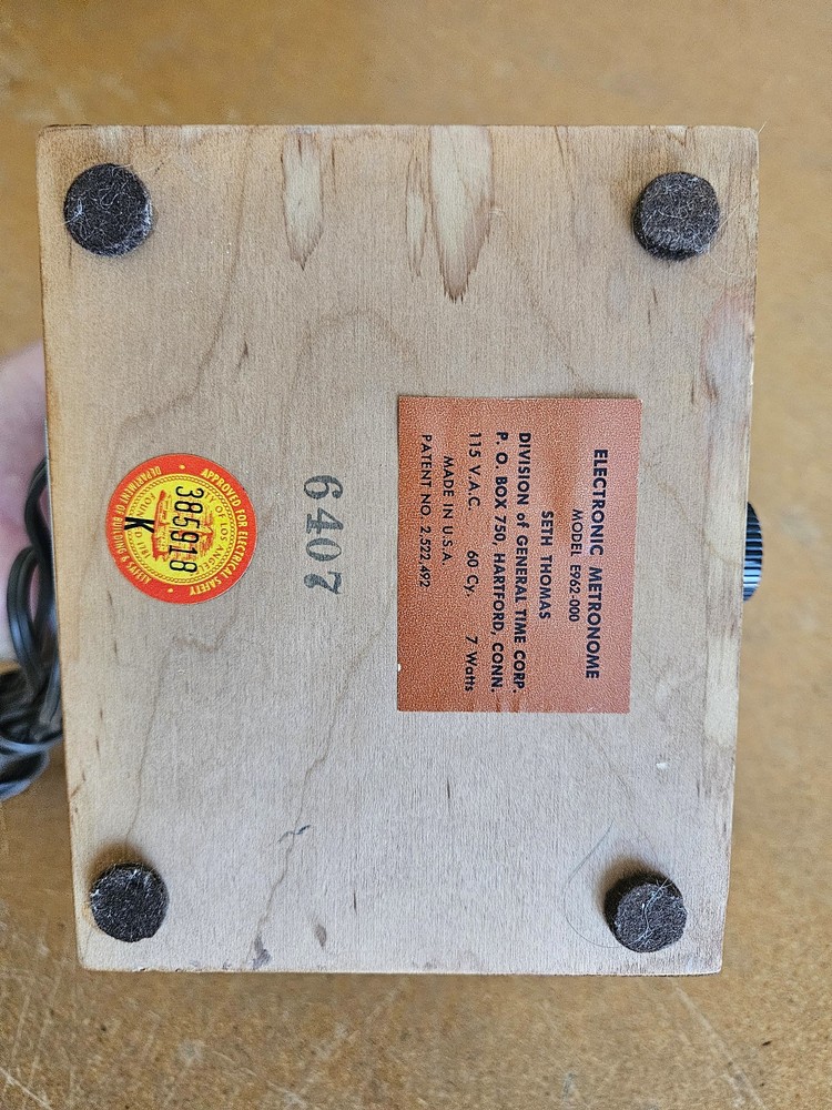 Seth Thomas Electronic Metronome Vintage