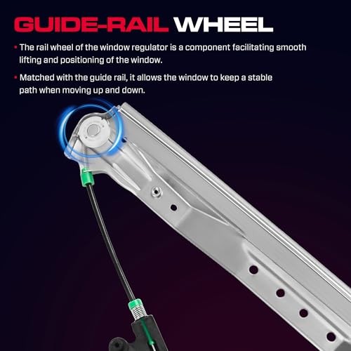 Front Driver Side Power Window Regulator Without Motor Fit Front Driver (LH)