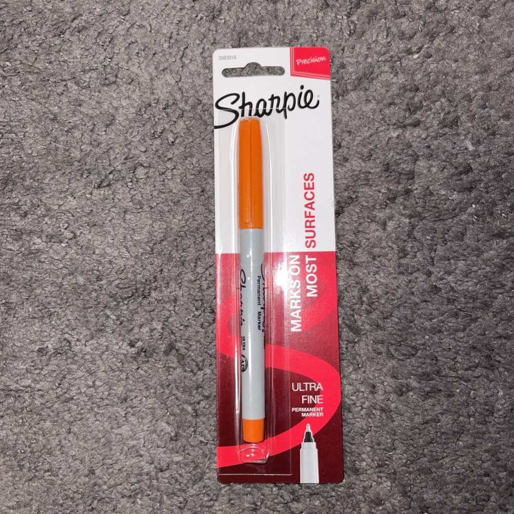 ULTRA FINE ORANGE Sharpie Fine Point Permanent Marker 1 Single NEW