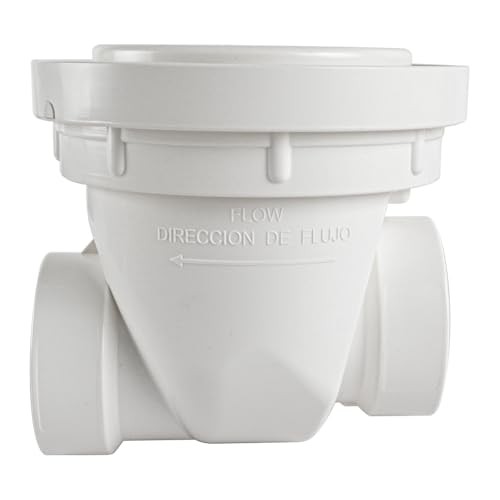 PVC Backwater Valve, () 1-1/2 Inch