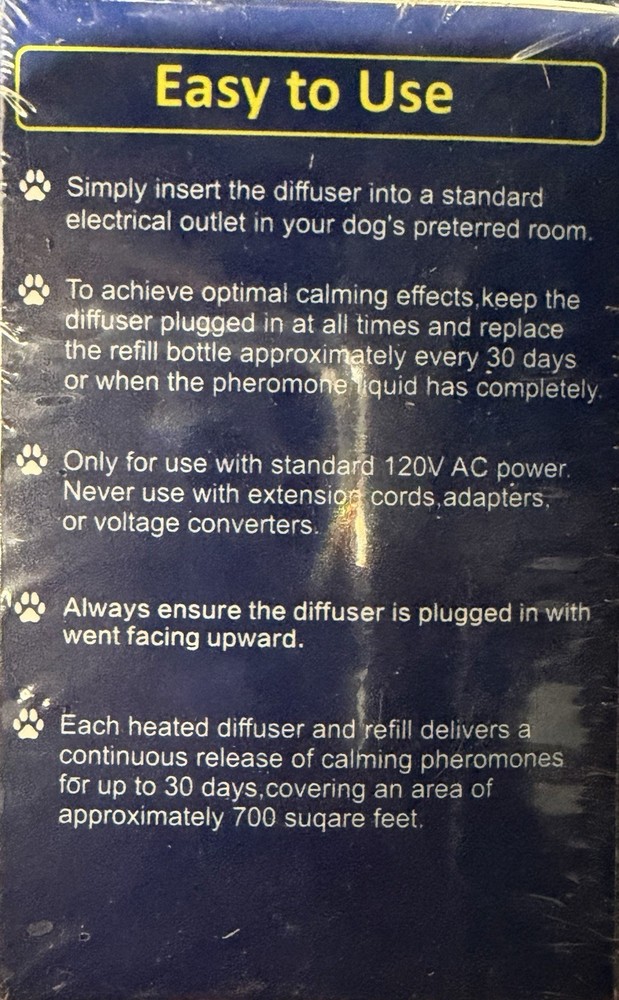 Calming Pheromones For Dogs 1 Diffuser 2 Refills