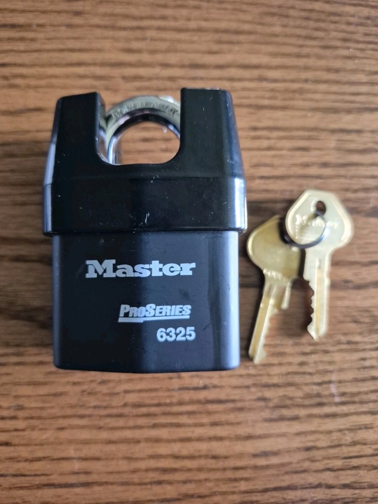 Master Lock 6325Ka Padlock, Keyed Alike, Partially Hidden Shackle, Rectangular