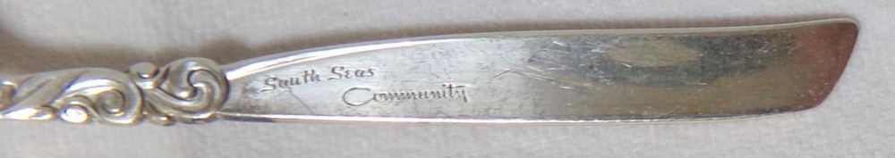 South Seas Community Silverplate Flatware Set 75 Pieces