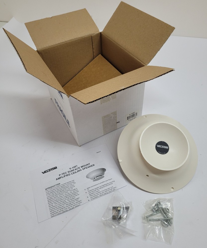 NEW SEALED! ~ Valcom V-1001 P-Tec Amplified Ceiling Speaker