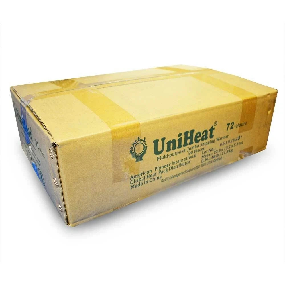 Full Case 90 Packs UniHeat 72+ Hour Shipping Warmer Heat Pack Uni Hr Plants Pets