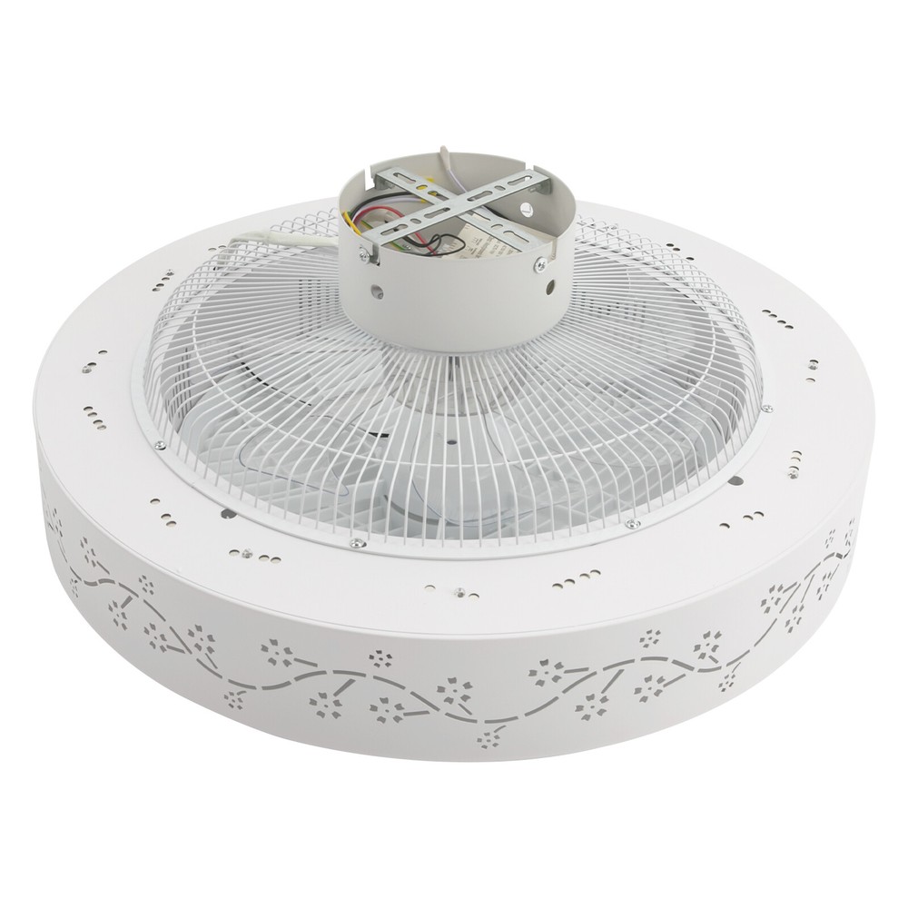 22" Ultra-thin LED Ceiling Fan Light Remote Control Flush Mount Ceiling Fan Lamp