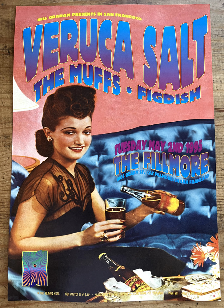Veruca Salt Concert Poster - Fillmore - 1995