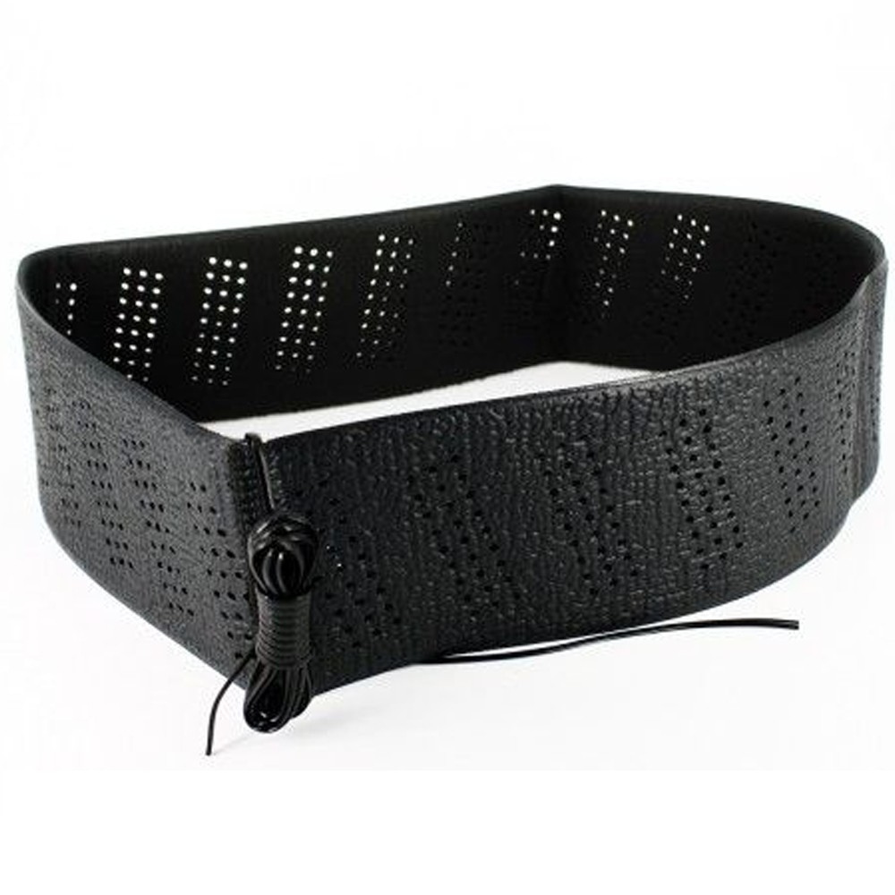 Black Lace-On Steering Wheel Cover Grip Classic Stretch Accessory Auto Vehicle