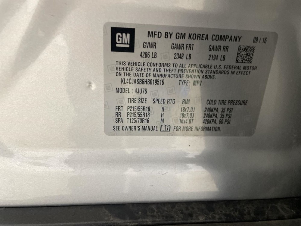 Fuse Box Engine VIN B 8 Digit Opt Luv Fits 17 ENCORE 962843