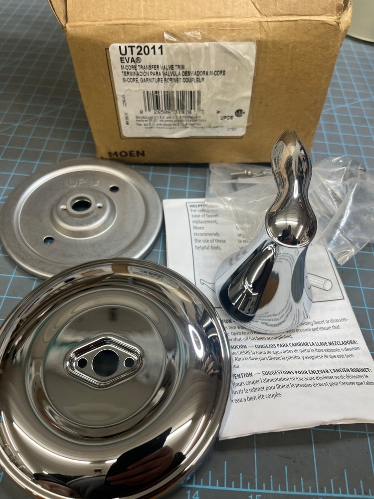 Moen UT2011 Eva Single Handle 2 Function Diverter Valve Trim - Chrome
