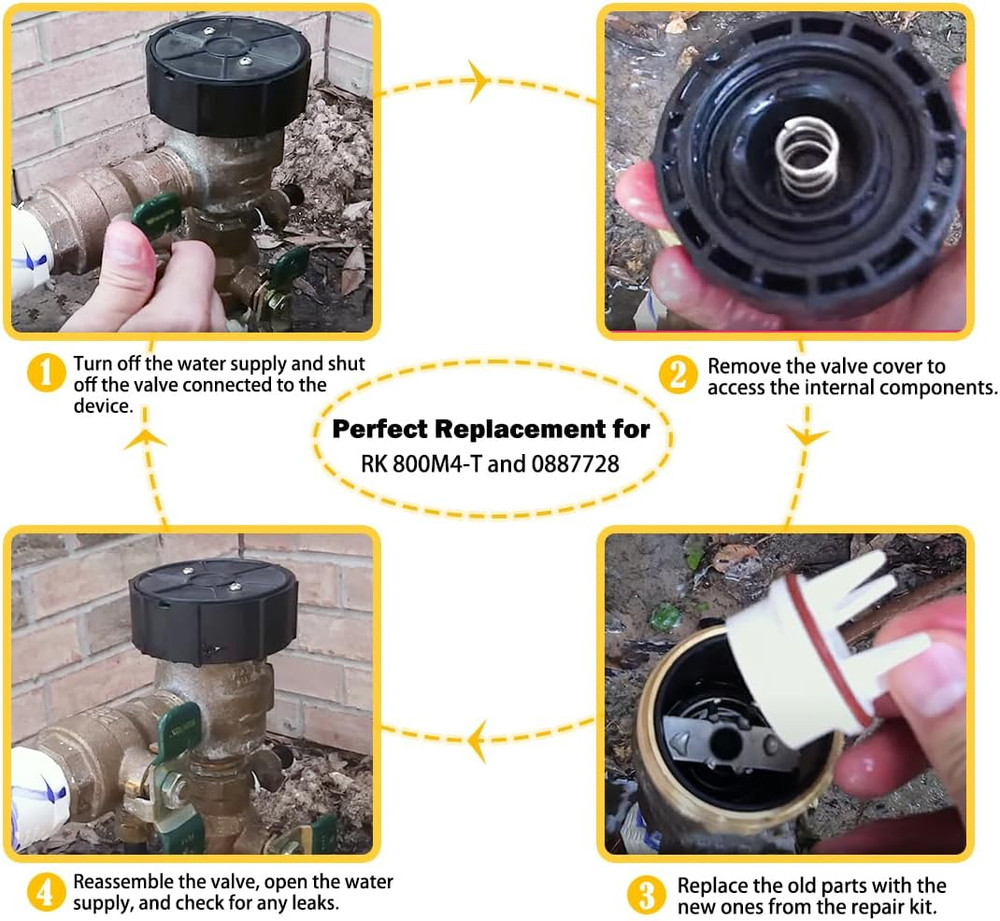 Replacement for Watts 0887718 Backflow Convert Kit for 1" 800M4-QT, Conversion