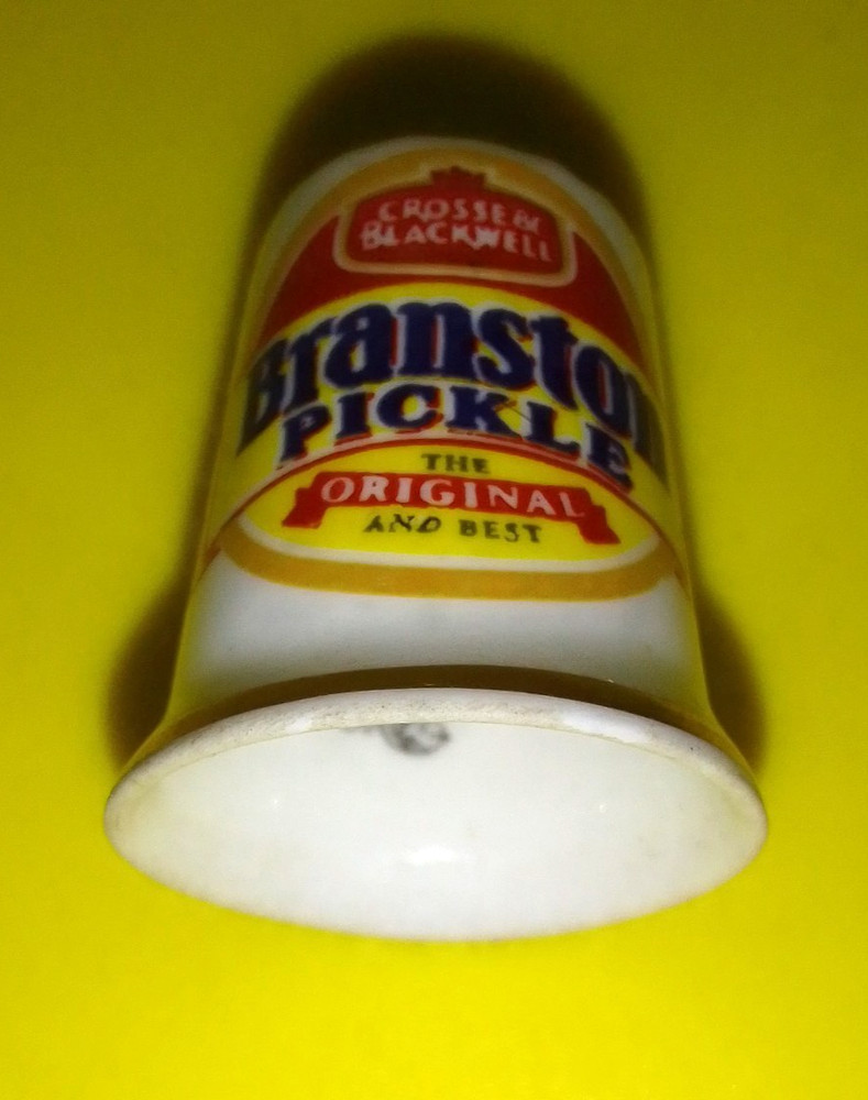 Crosse & Blackwell Branston Pickle Bone China Thimble