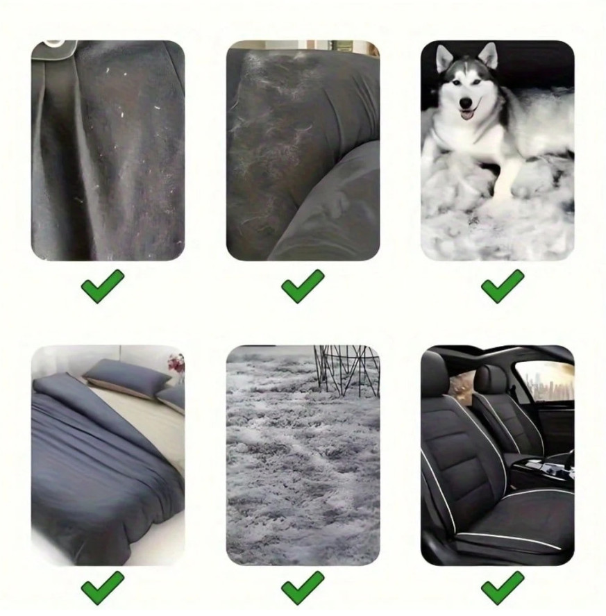 1 pc Reusable Manual Lint & Pet Hair Remover Brush for Clothes & Furniture