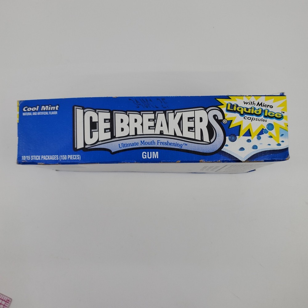Vintage Ice Breakers GUM shelf box Micro Liquid Ice