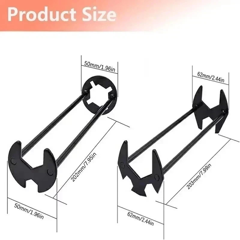 Multifunctional Sink Wrench Set,2-Pcs Basin and Faucet Wrench Tools Fast ship---