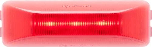 Optronics Led C/M Thin Line Red 3.94 6D Rect Light Only