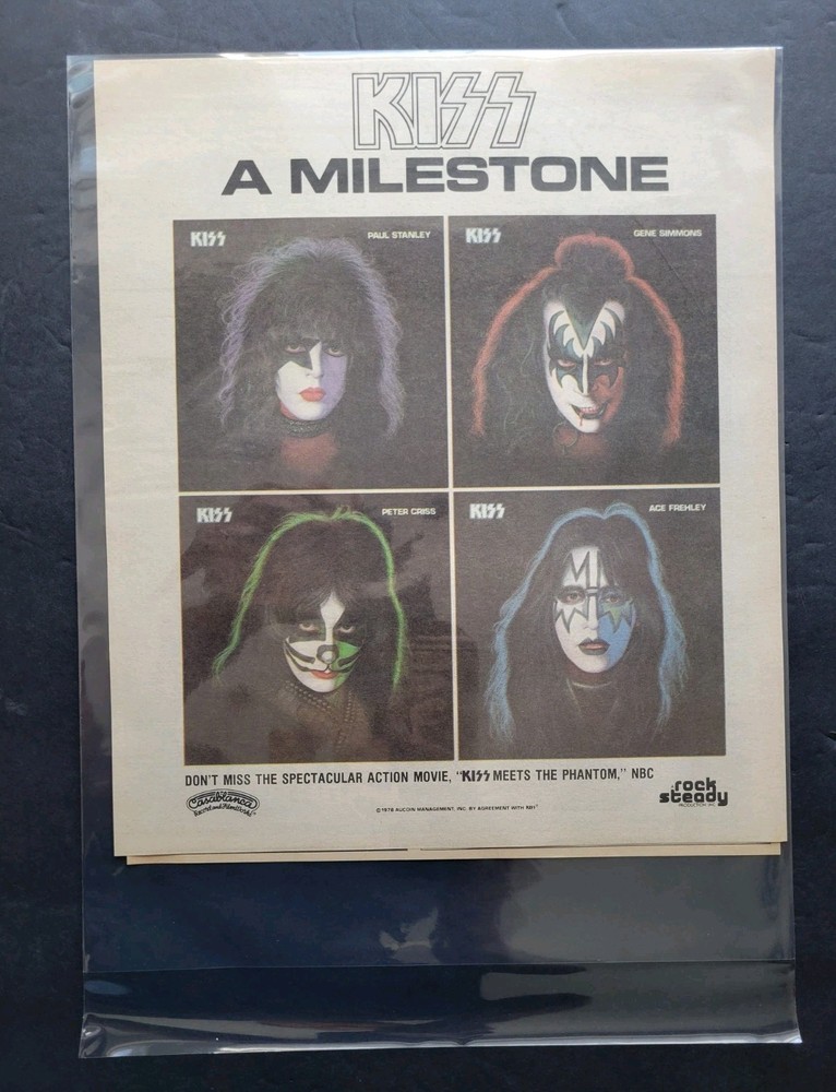 Kiss Solo Albums Promo Print Advertisement & Review Magazine Clipping 1978