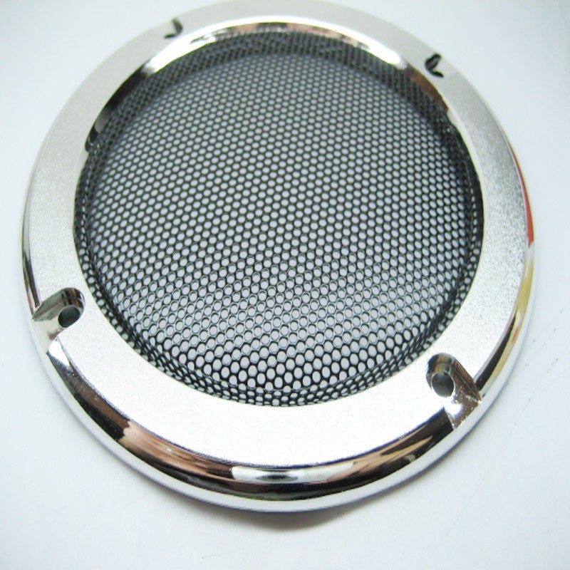 2pcs 4"inch Silver speaker grille decorative ring Speaker protective cover