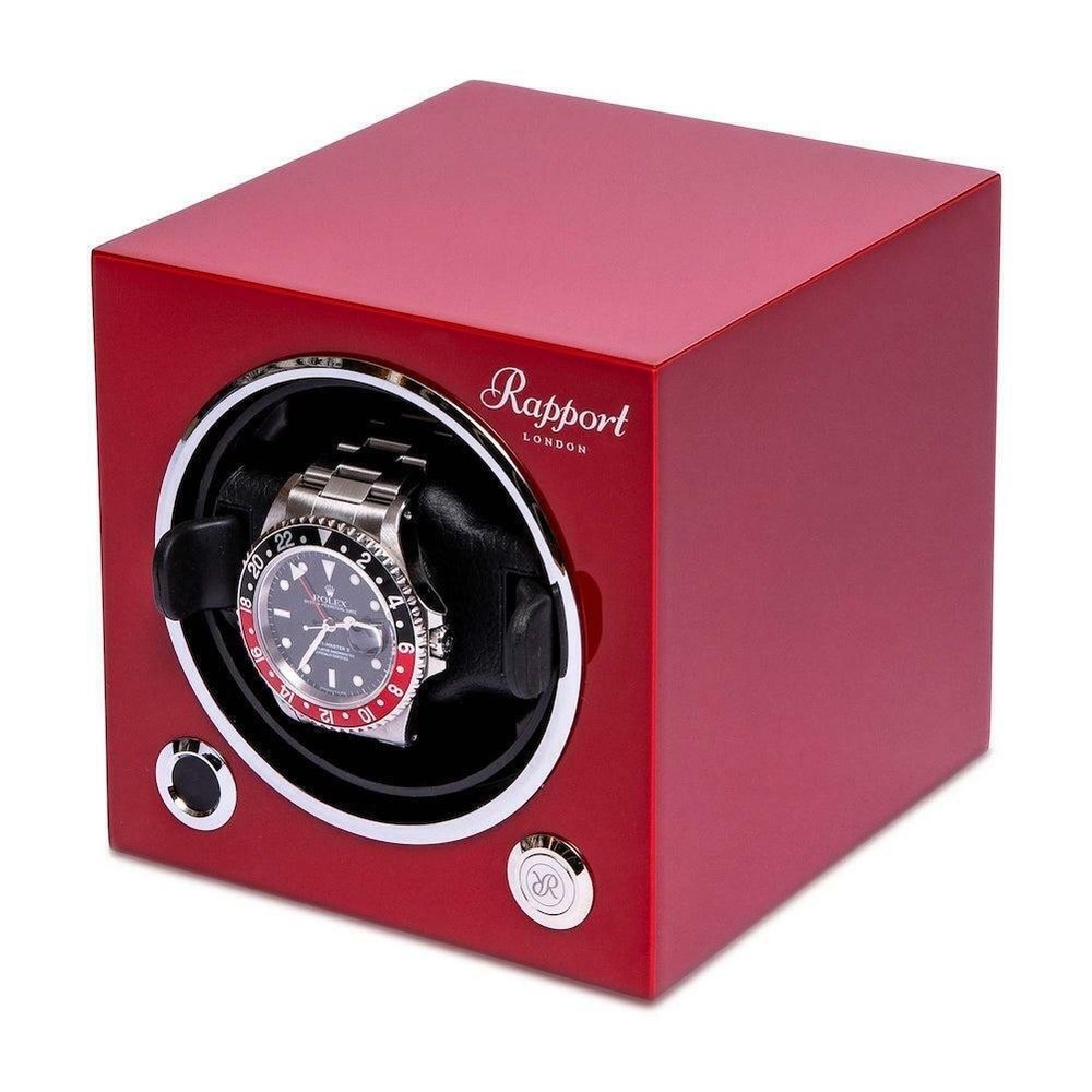 Rapport Evolution Single Watch Winder MK3 in Red