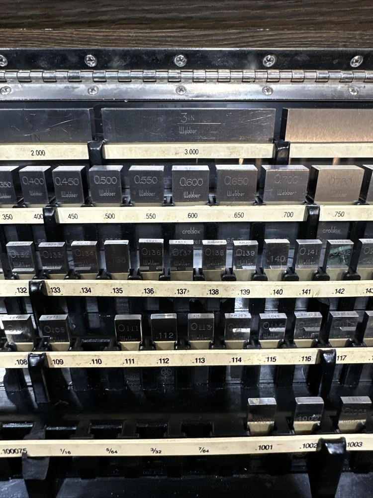 Starrett Webber Mitutoyo Mixed Gage Block Set Rectangular Machinist Tool Maker