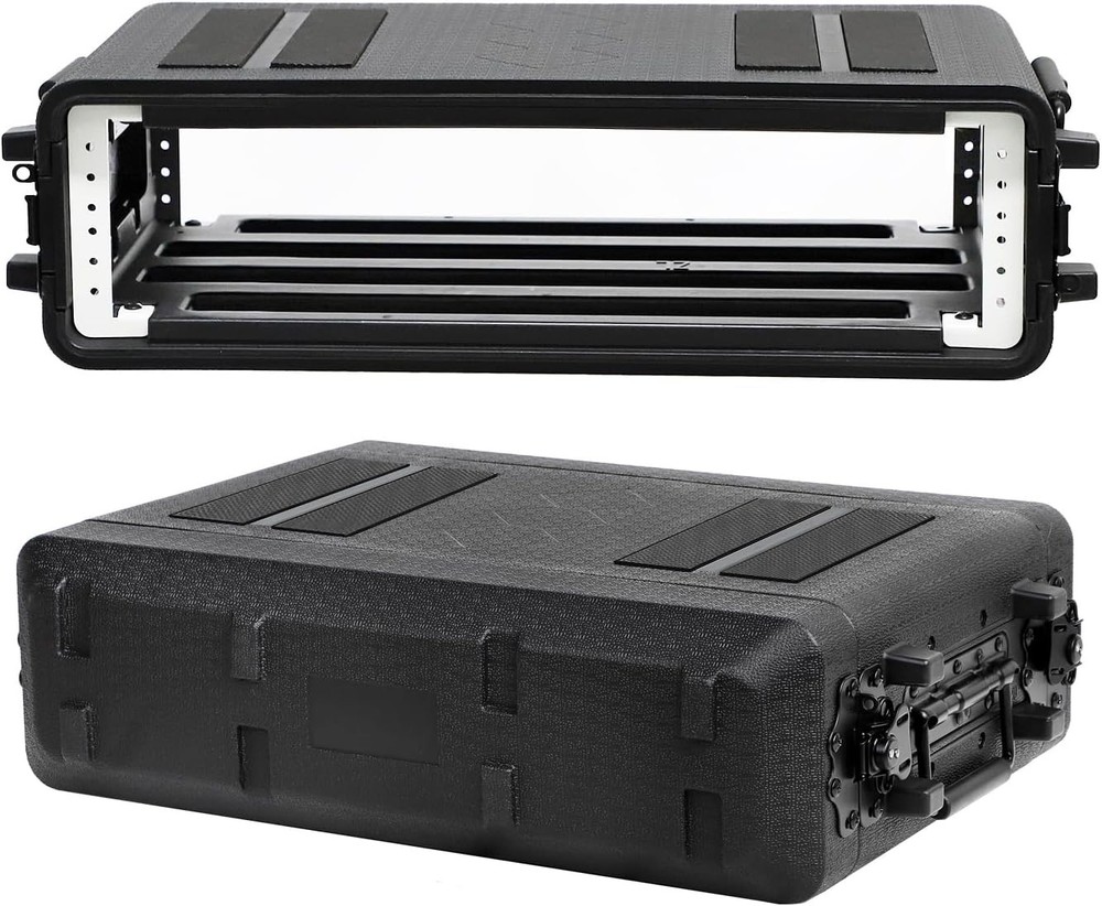 2U Rackmount Flight Case Shallow 11 Inch Depth