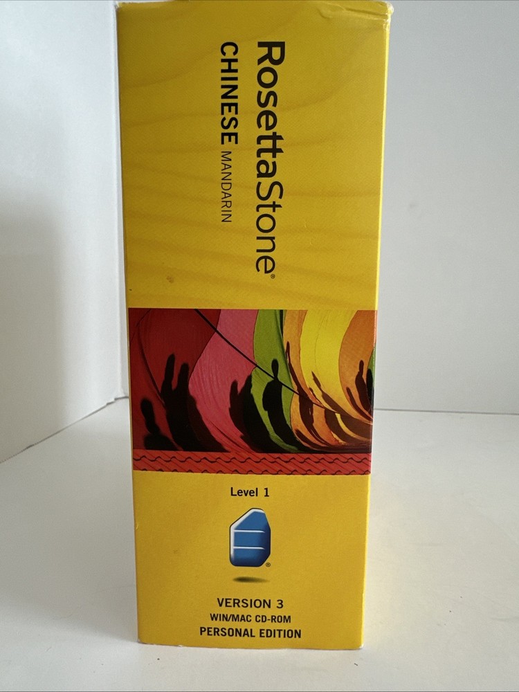 Rosetta Stone Version 3 Level 1 Chinese Mandarin WIN/MAC CD-ROM Unused Headphon