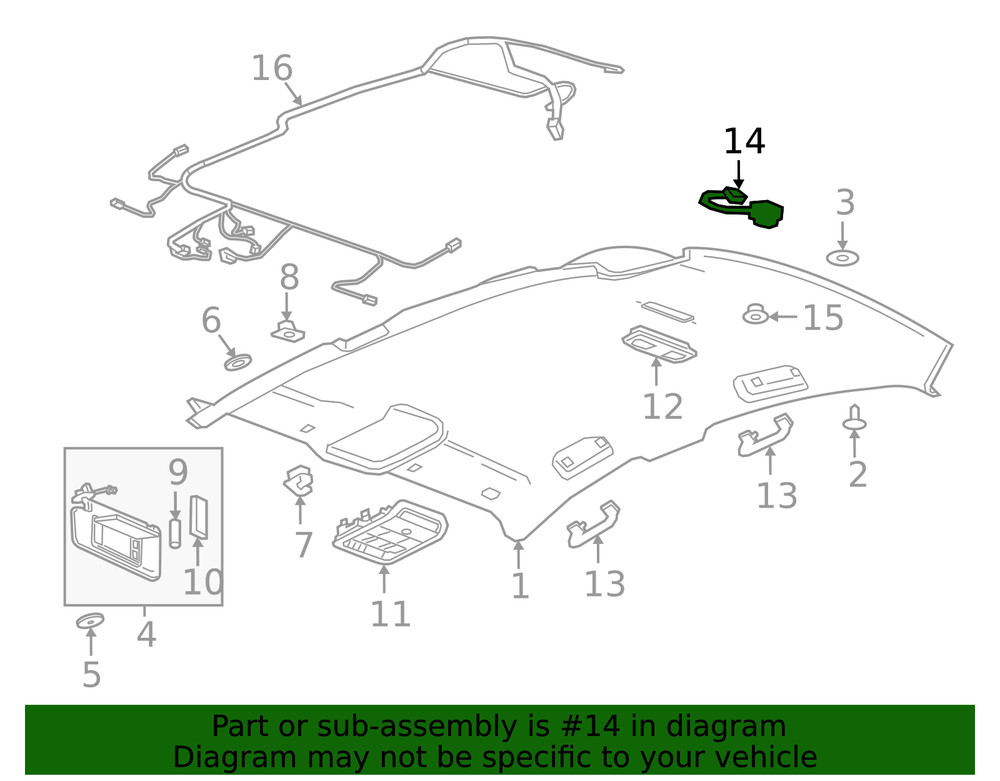 Genuine GM Navigation Microphone 84796668