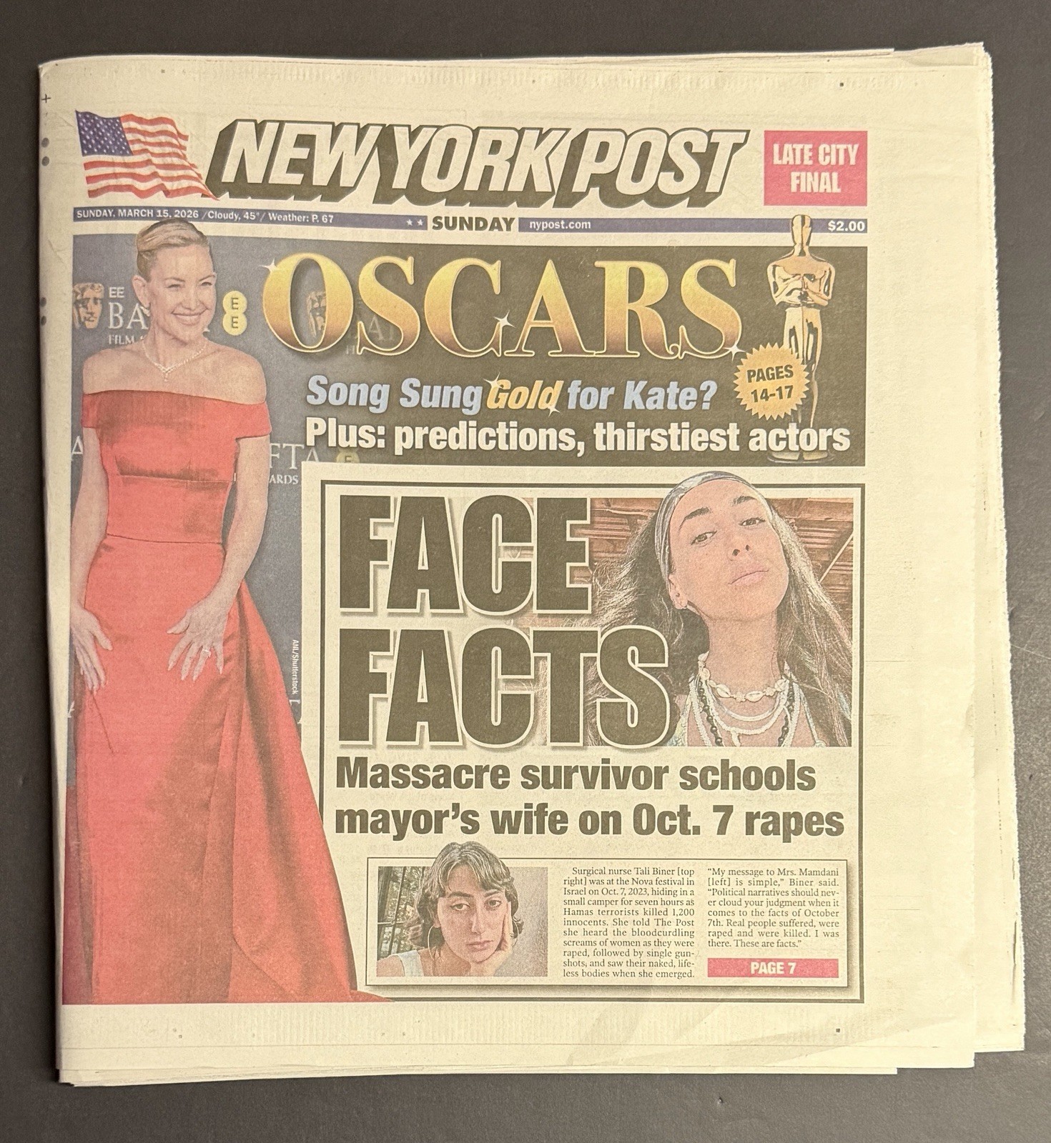 3/15/26 - St. John’s Red Storm - BIG EAST CHAMPS - NY Post Newspaper